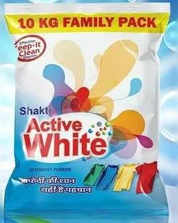 Active White Detergent Powder - 10 kg Family Pack